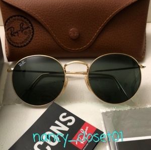 RayBan Round Metal Original Black G15 Lens RB3047